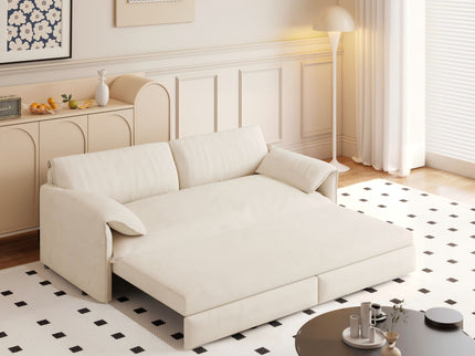 Queen Pull Out Sofa Bed With Side Storage