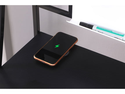 Darby - Writing Desk With USB Ports - Black