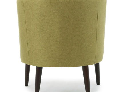Contemporary Upholstered Club Chair With Button Tufting