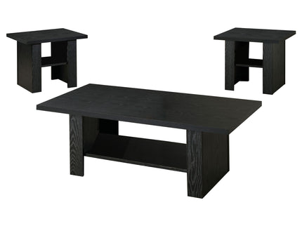 Salton - 3 Piece Coffee Table Set - Black