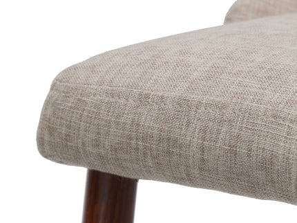 Mid Century Modern Fabric Armless Dining Chair