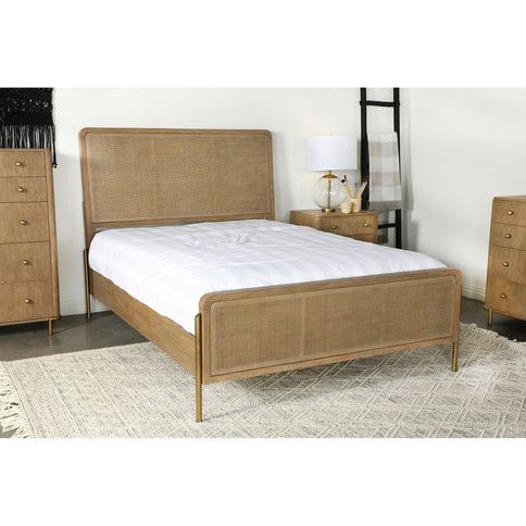Stevie - Eastern King Panel Bed - Sand