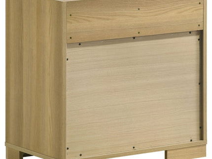 Lincoln - 4 Piece Queen Bedroom Set With LED Lighting - Natural