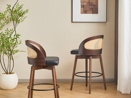 Como - Indoor Wood Barstool (Sey of 2)
