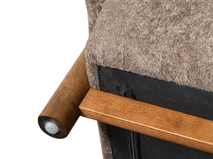 Modern Accent Chair With Recessed Arms And Tight Back