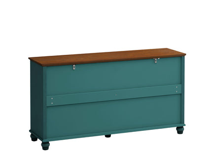 Elegant 4 Door Cabinet With Tempered Glass Doors