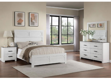 Transitional Bed With High Headboard