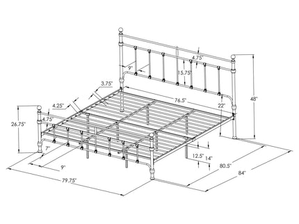 Durango - Open Frame Bed