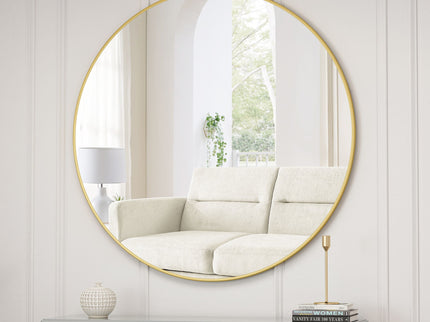 Wall Circular Mirror Metal Framed Mirror Round Vanity Mirror Dressing Mirror, For Bathroom, Living Room, Bedroom Wall Decor