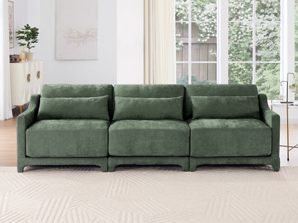 Elegant Sofa With Ergonomic Design And Lumbar Pillows