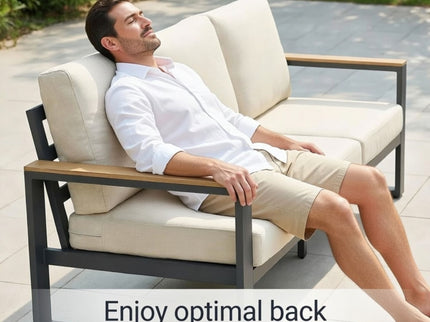 Modern Outdoor Sofa Set With Coffee Table