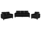Black / 3 Pc. Sofa, Loveseat, Chair