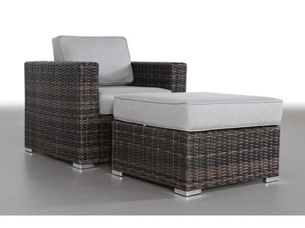 Outdoor Patio Chair Set For Patio With Foam Cushions