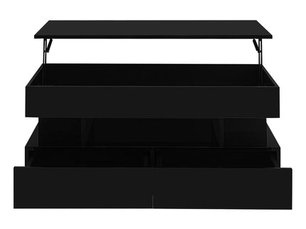 Multi Functional Lift Top Coffee Table With 2 Drawers