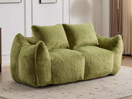 Giant Bean Bag Couch, Ultra Soft Fluffy Loveseat For Living Room