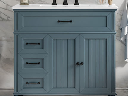 Bathroom Vanity With Sink, Freestanding Cabinet & Drawers
