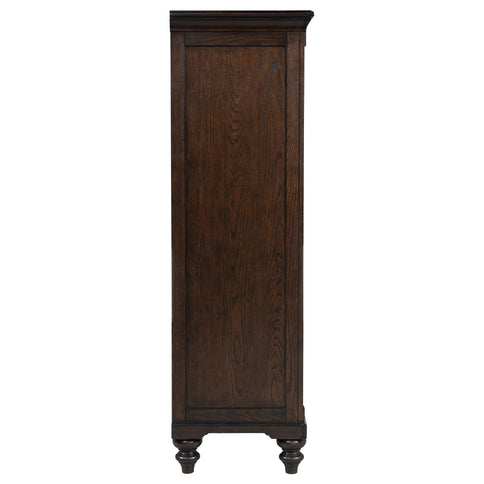 Berwick - 6 Drawer Chest With Door - Dark Oak