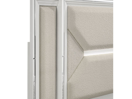 Panel Bed With LED Headboard
