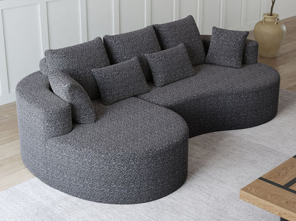 Curved Oversized Sectional Sofa With Extra Deep Seat