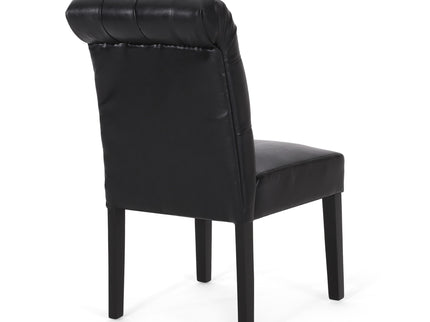 Broxton - Tuft Dining Rolltop Chairs With Button Tufted Backrest (Set of 2)