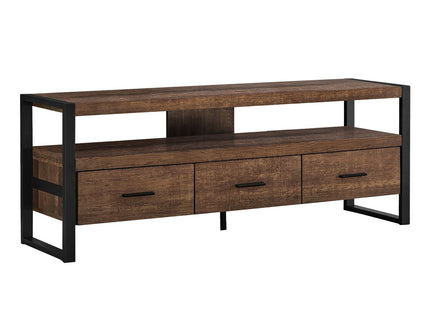 TV Stand, Console, Media Entertainment Center, Storage Drawers, Modern