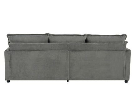 Modern 3 Seater Sofa With Side Storage Pockets For Living Room