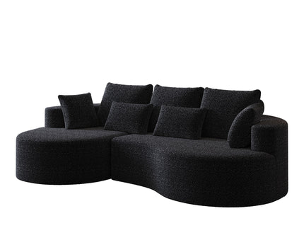 Curved Oversized Sectional Sofa With Extra Deep Seat
