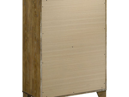 Packard - 5 Drawer Chest - Oak