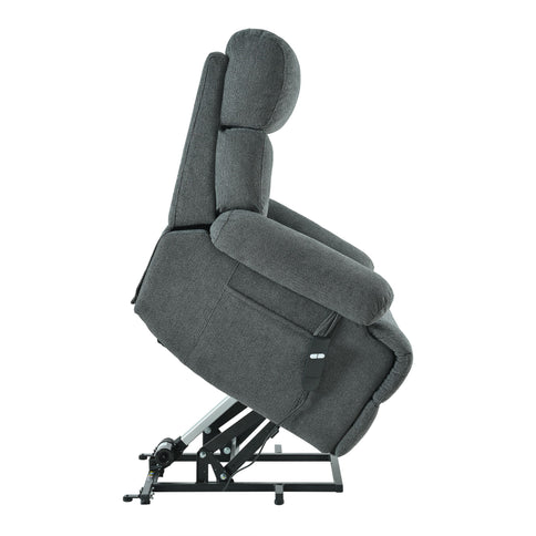 Oversized Power Lift Recliner Chai With Remote Control, Side Pocket, Spacious Seat