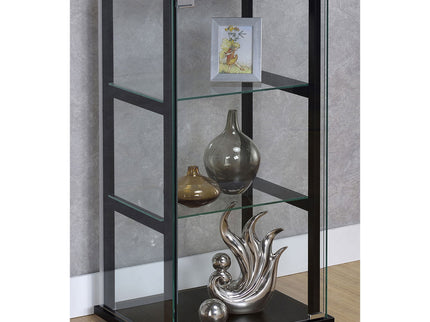 Callie - 3 Shelf Curio Cabinet - Black