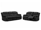Black / 2 Pc. Sofa, Loveseat