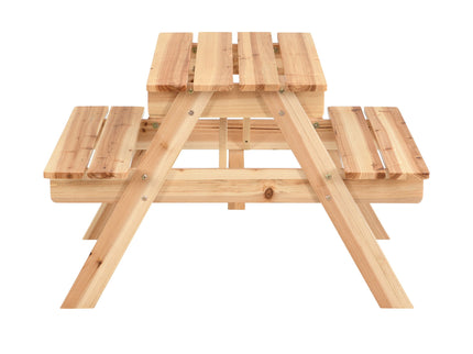 Durable Solid Wood Children's Dining Table And Chairs Set, Multi-Functional