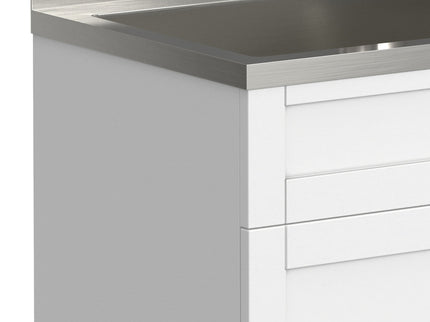 Hennessy - Deluxe Laundry Cabinet With Faucet And Stainless Steel Sink