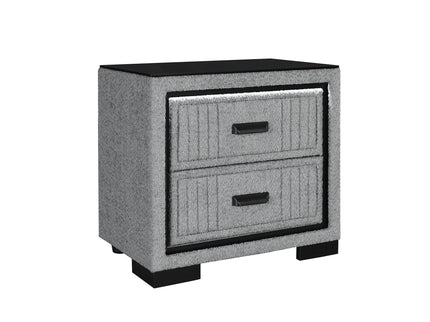 Isaiah - Nightstand With Upholstered Frame
