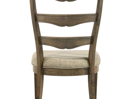 Parfield - 5 Pieces Round Dining Room Set - Light Brown / Oak