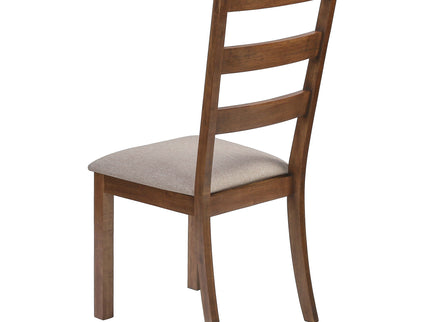 Dining Chair, Side, Upholstered For Dining Room, Transitional (Set of 2) - Beige