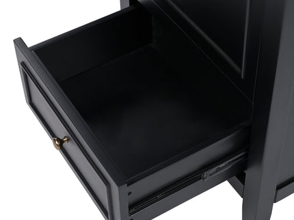 Modern Bathroom Vanity With Sink, Cabinet Storage, Drawer & Adjustable Feet