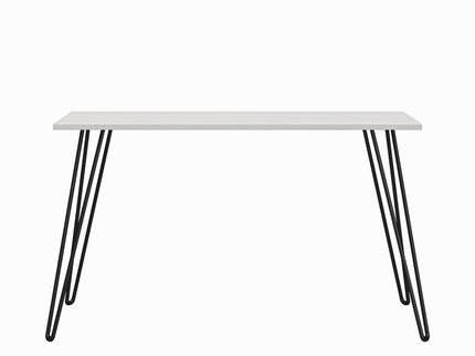 Writing Desk With Hairpin Legs For Study Or Work - White Oak