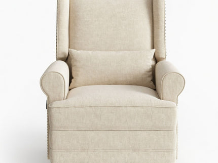 Extra Wide Swivel Recliner Glider Chair With Footrest