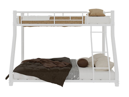 Twin Over Full Bunk Bed - White