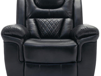 Home Theater Seating Manual Recliner Chair, Led Light Strip For Living Room - Black