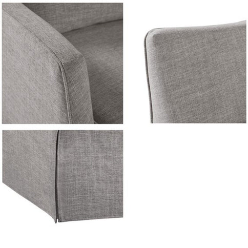Traditional Design London Skirted Swivel Chair