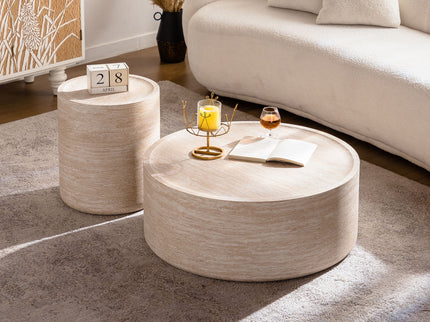Modern Round Table With Mars Pattern For Living Room
