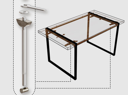 Rectangular Dining Table, 4 - 6 Person Capacity - Wood