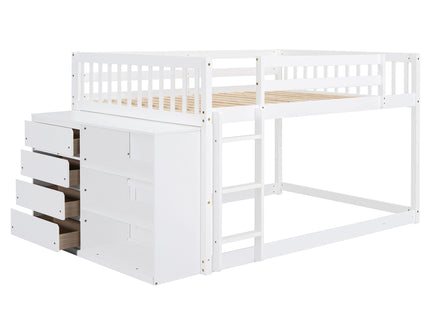 Bunk Bed With 4 Drawers And 3 Shelves
