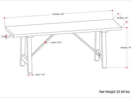 Harvey - Bench - Natural