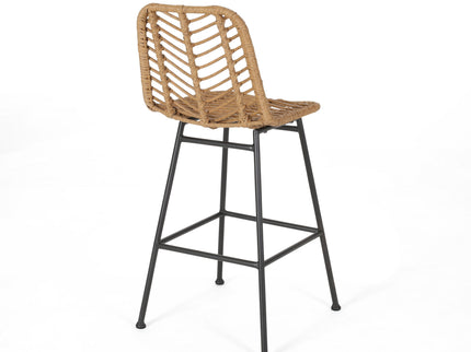 Sawtelle - Outdoor Wicker Barstools (Set of 2)