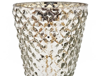 Scented Soy Wax Candle Glass (Set of 4) - Silver
