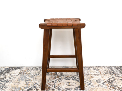 James - Mid-Century Modern Genuine Counter Stool