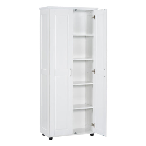 Storage Cabinet With Adjustable Shelves, 2 Doors, Rectangle Design For Bathroom